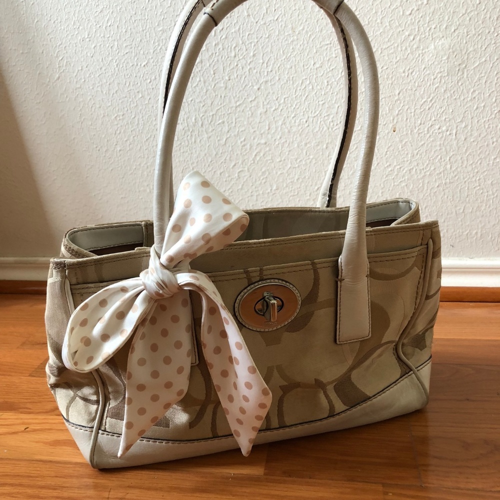 Coach monogrammed handbag